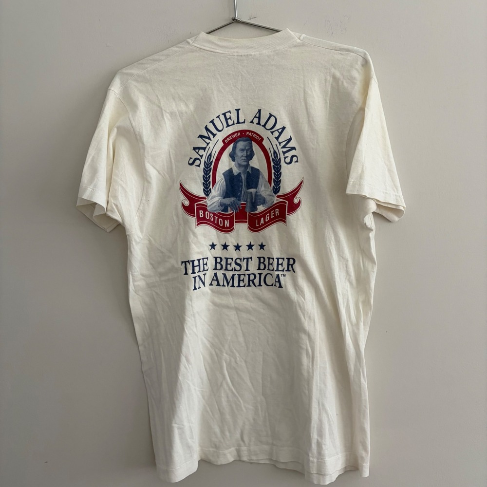 Vintage Samuel Adams Boston Lager T Shirt The Best Beer In America Single Stitch